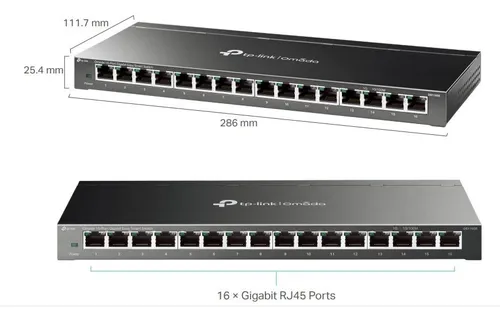 Switch Omada 16 Port Gigabit TP-Link DS116GE