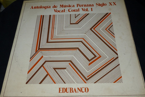 Jch- Antologia Musica Criolla Edubanco Vol. 1 Album Lp 