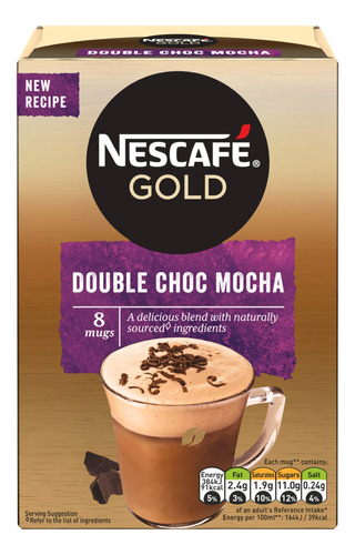 Nescafe Gold Double Choc Mocha 8 X 0.74oz (5.90oz)