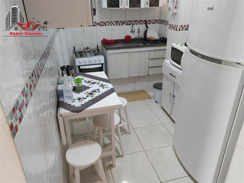 Imagem 15 de 17 de Apartamento 1 Dorm, Predio Frente Praia, Apto Com Vista Ampla Da Praia - Rc172