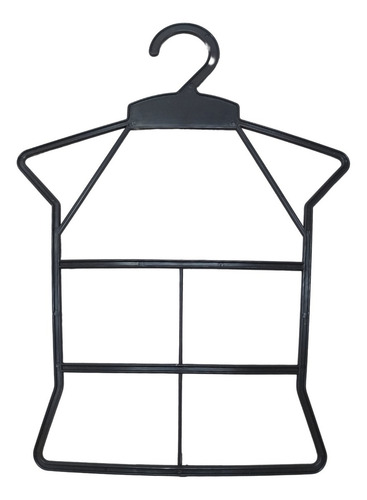 Cabide Infantil Corpo Kit 30 Un Preto Roupas De Bebê E Pets