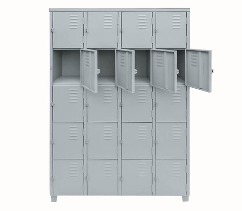 Imagem 4 de 6 de Armário Roupeiro Locker P/ Academia/vestiário 20 Portas