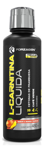 Líquido de L-carnitina Forzagen Premium | Complexo termogênico com sabor de manga tropical