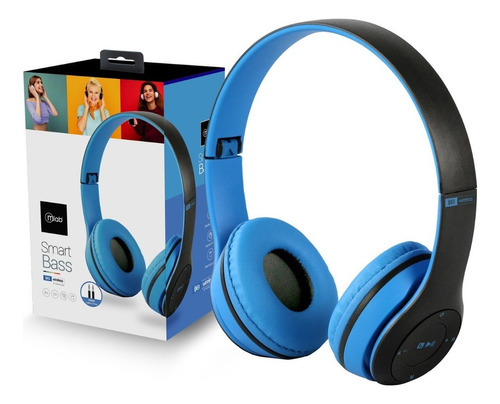 Audifonos Mlab Smart Bass 9067 Bluetooth Y Jack 3.5mm Azul