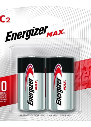 Pilas C Mediana Energizer Alcalina X2 Sobre Ruedas Juguetes 