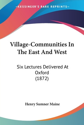 Libro Village-communities In The East And West: Six Lectu...