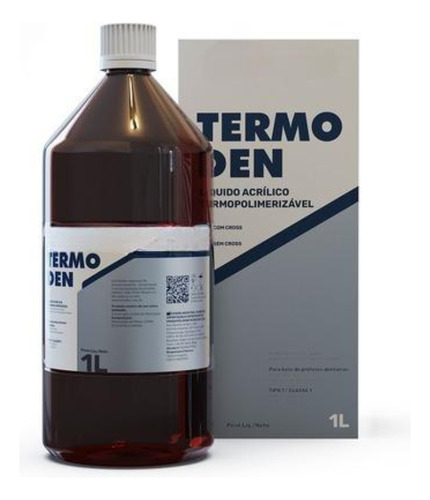 Monómero Acrílico Termocurado Termoden Prótesis Dental Litro