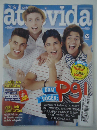 Atrevida #233 Banda P9 - Com Os Posters Com Rasguinho (Usado)
