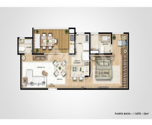 Imagem 22 de 24 de 1 Ou 2 Dorm / Indaiatuba / Lazer E Conforto - Ap00134 - 68731230