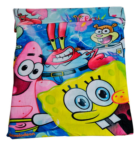 Cobertor Ligero Providencia Disney Matrimonial Económico Color Amarillo Azul Rojo Rosa Blanco Verde Morado Diseño De La Tela Bob Feliz Bob Feliz Amarillo Azul Rojo Rosa Blanco Verde Morado