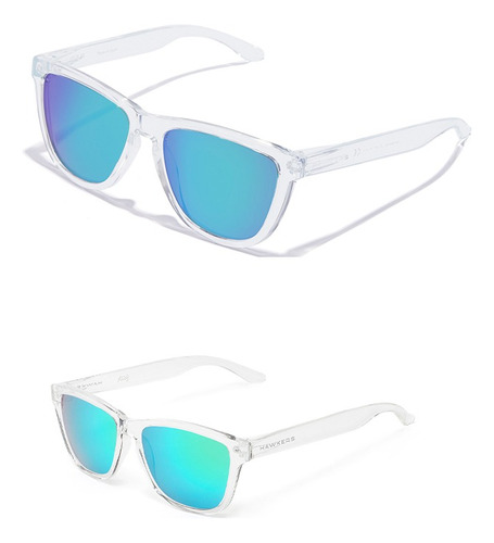 Set Gafas De Sol Hawkers Adulto + Kid One Transparente/azul 