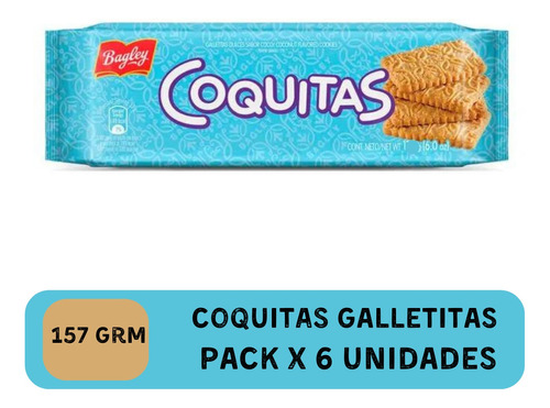 Galletitas Coquitas X6 Unidades *golosinas Del Sur*