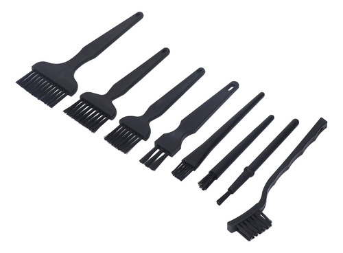 Cepillos Antiestáticos, 8 Piezas, Portátiles, Mango De Plást