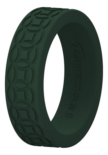 Anillo De Boda De Silicona Tuhaoge Para (darkgreen, 7)