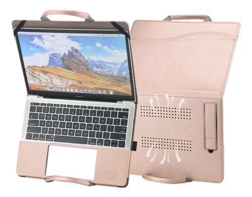 Funda De Piel Compatible Con Macbook Pro Air - Color Oro