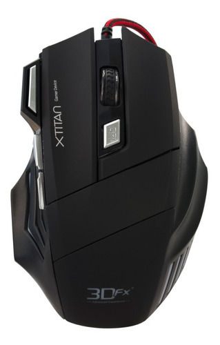 Imagen 1 de 3 de Mouse Gamer 3dfx X Titan - Usb - Hasta 3200 Dpi - 6 Botones