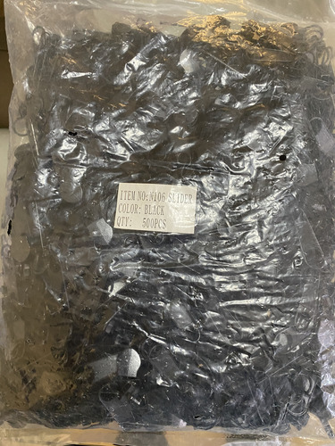 Slider N10 Negro Para Cierre