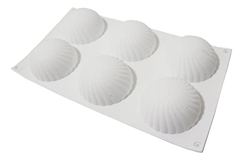Moldes De Silicona Con Forma De Espiral De 6 Cavidades, Form