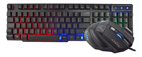 Imagen 4 de 4 de Combo Gamer Retroiluminado Teclado Y Mouse Gt300c