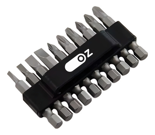 Kit 10 Peças De Bits E Ponteiras Encaixe Sextavado 1/4 Oz