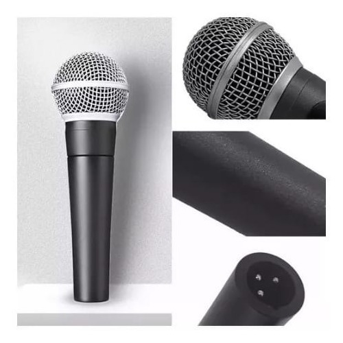 Micrófono Vocal Profesional M-58 Dinámico Metalico