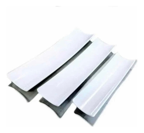 12 Plato Porcelana Para Sushi Canoa 44 Cm