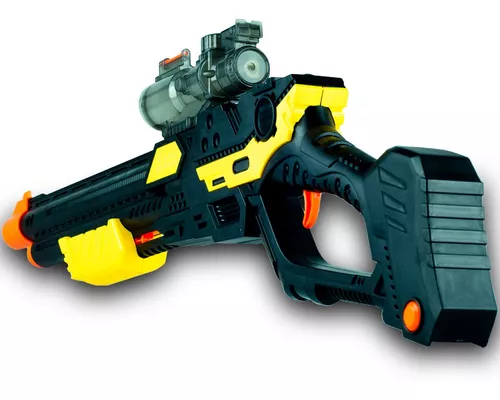 Lanca Dardos Tipo Nerf Arminha De Brinquedo Rifle Em Ação