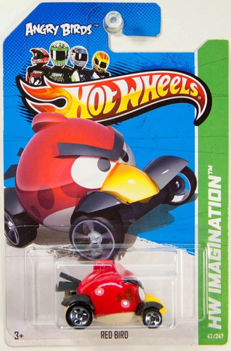 Hot Wheels  Angry Birds Red Bird 1/64 2012 Car Metal Diecast