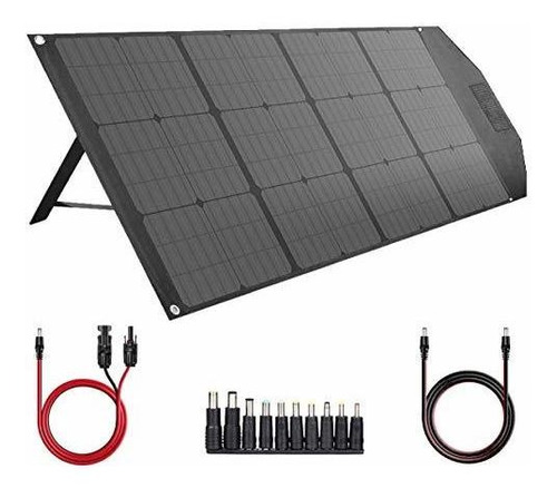 Cargador De Panel Solar Plegable Portatil Tishi Hery 100w Pa