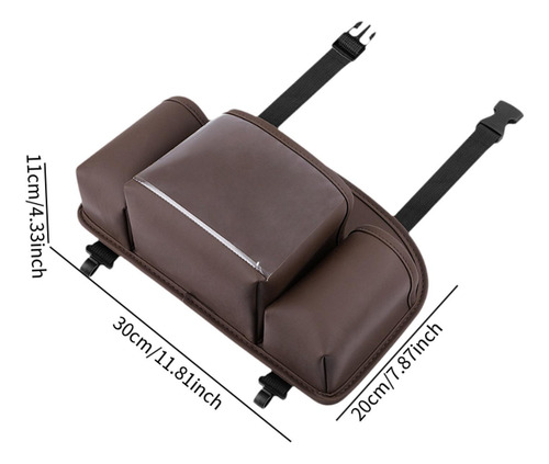 Organizador Genérico Para Asiento Trasero, Bolsa Marrón