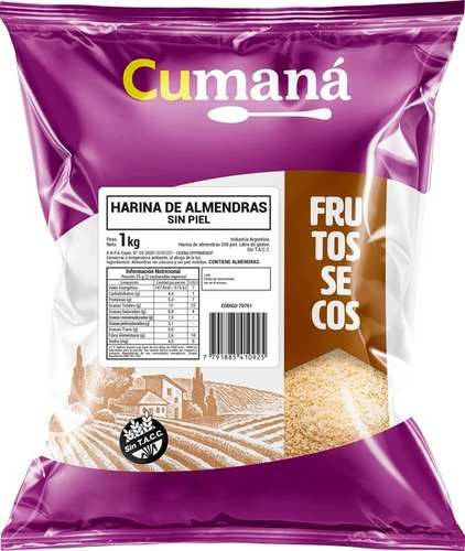 Harina De Almendras Cumana X 1kg (sin Tacc)