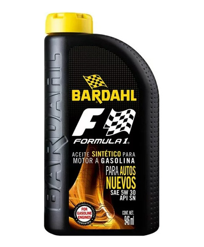 Aceite Para Motor 100% Sintético Api Sp 5w30 946ml Bardahl