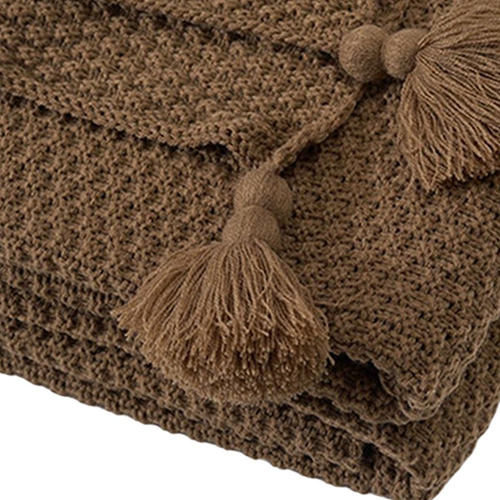 Manta Tejida De Estilo Nórdico, Ligera, Para Cama,