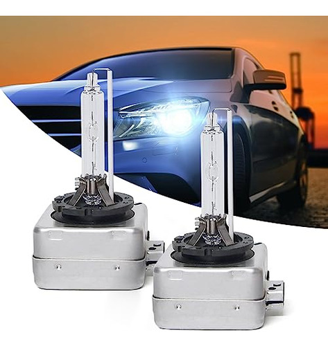 Fogfar 2 Pcs Car Hid Bulb, 6000k D1s Bombillas De Recambio O