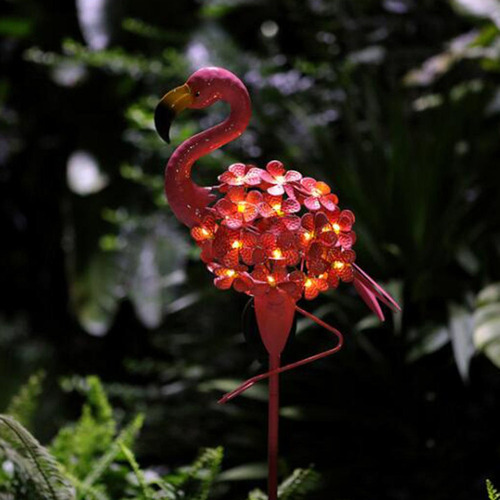 A Luz Solar Flamingo Jardín Liquidación Camino Blanco Cálido