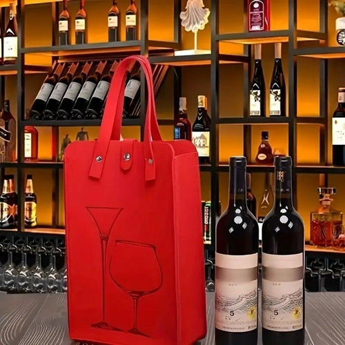 Bolsa De Fieltro Para Vino Tinto, Bolsa De Almacenamiento Po