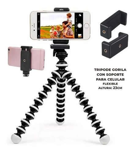 Soporte Tripode Apoya Celular Flexible De Mesa Y Escritorio