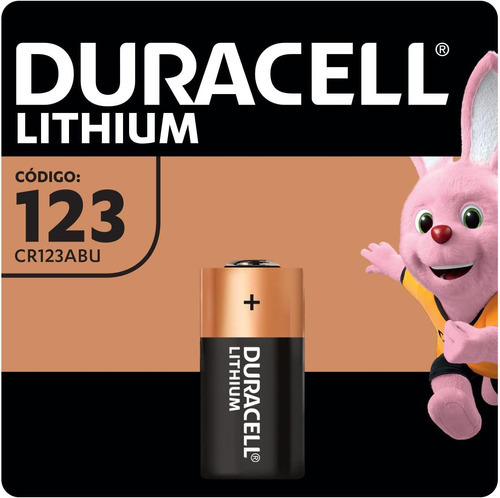 1 Pieza Cr123 Duracell 123 Blister No Recargable Mn123