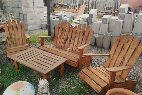 Sillon De Jardín Individual (estilo Rústico) Roble