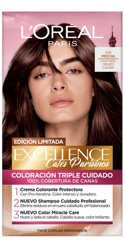 Loreal Tinte Permanente Dama Imedia Excellence 4.15 Mocha