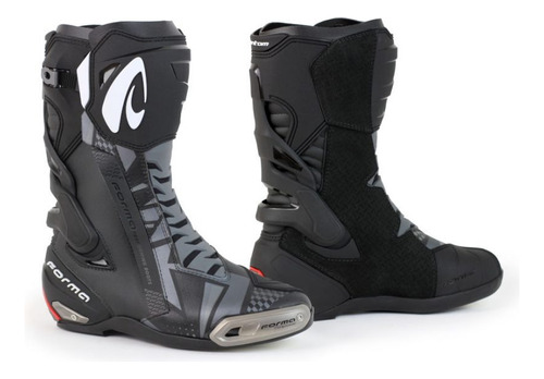 Botas Para Moto Racing  Forma Phantom Negro/ Gris 