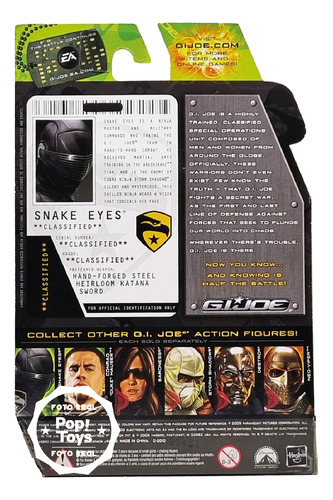 Hasbro - G.i.joe - The Rise Of Cobra - Snake Eyes Ninja
