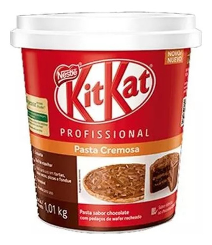 Kit Kat Pasta Cremosa Cobertura Recheio 1,01kg - Nestlé
