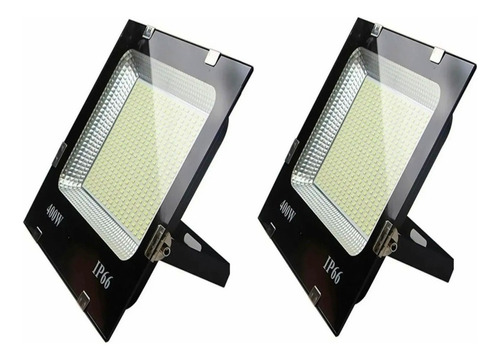 Pack 2 Foco 400w Reflector Led Luz  Exterior Ip66 Montable