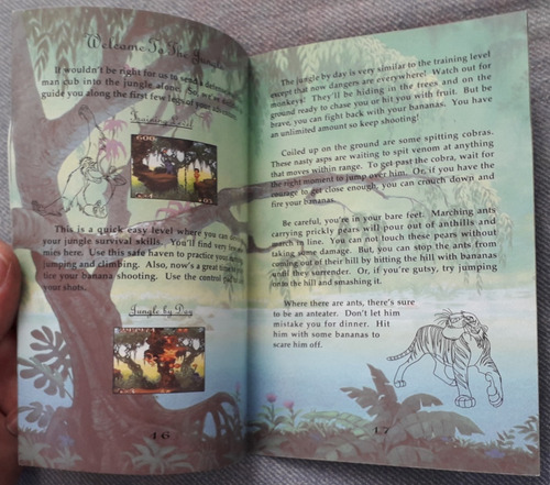 Manual The Jungle Book Super Nintendo Snes Virgin Disney (Usado)