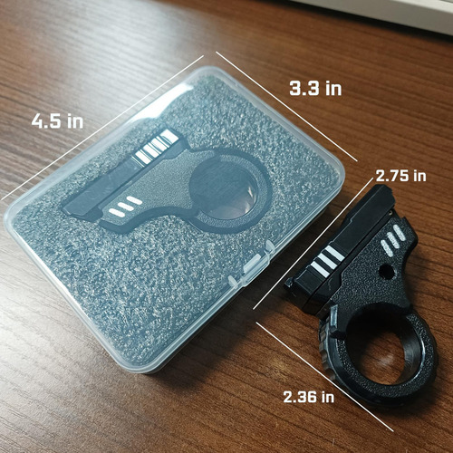 A Fidget Gun Toy, Slider For Estrés, Anillo Texturizado Edc