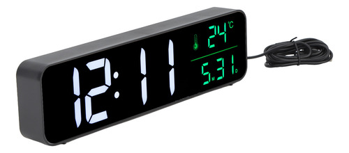 Reloj Digital De Pantalla Grande Con Alarma De Música Led, 5