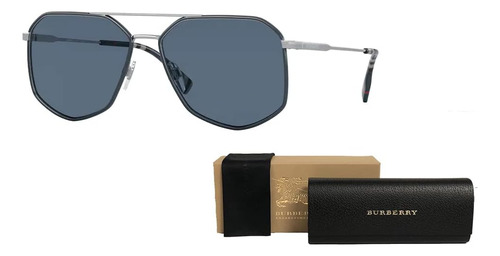 Burberry Ozwald Bemm Gafas De Sol Hexagonales Para Hombre +