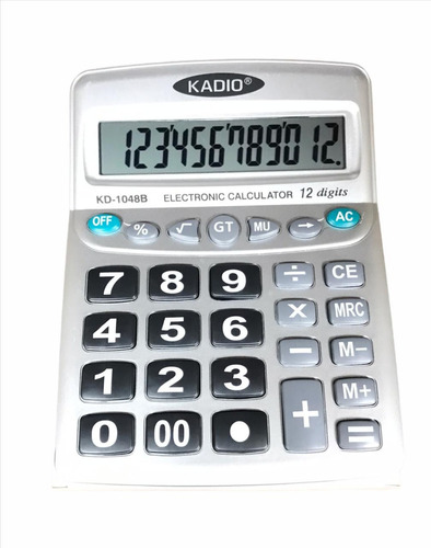 Calculadora De Escritorio O Comercio Kadio Kd-1048b 12dìgito