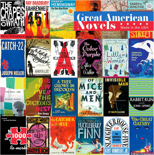 Re-marks Great American Novels Rompecabezas De 1000 Piezas